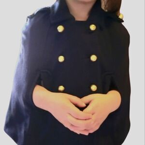 Gap Navy Cape - Pea Coat Style